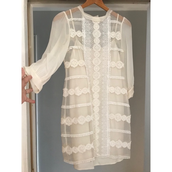 BHLDN Beth Bowery Spun Sugar Shift Wedding Dress - Picture 3 of 5